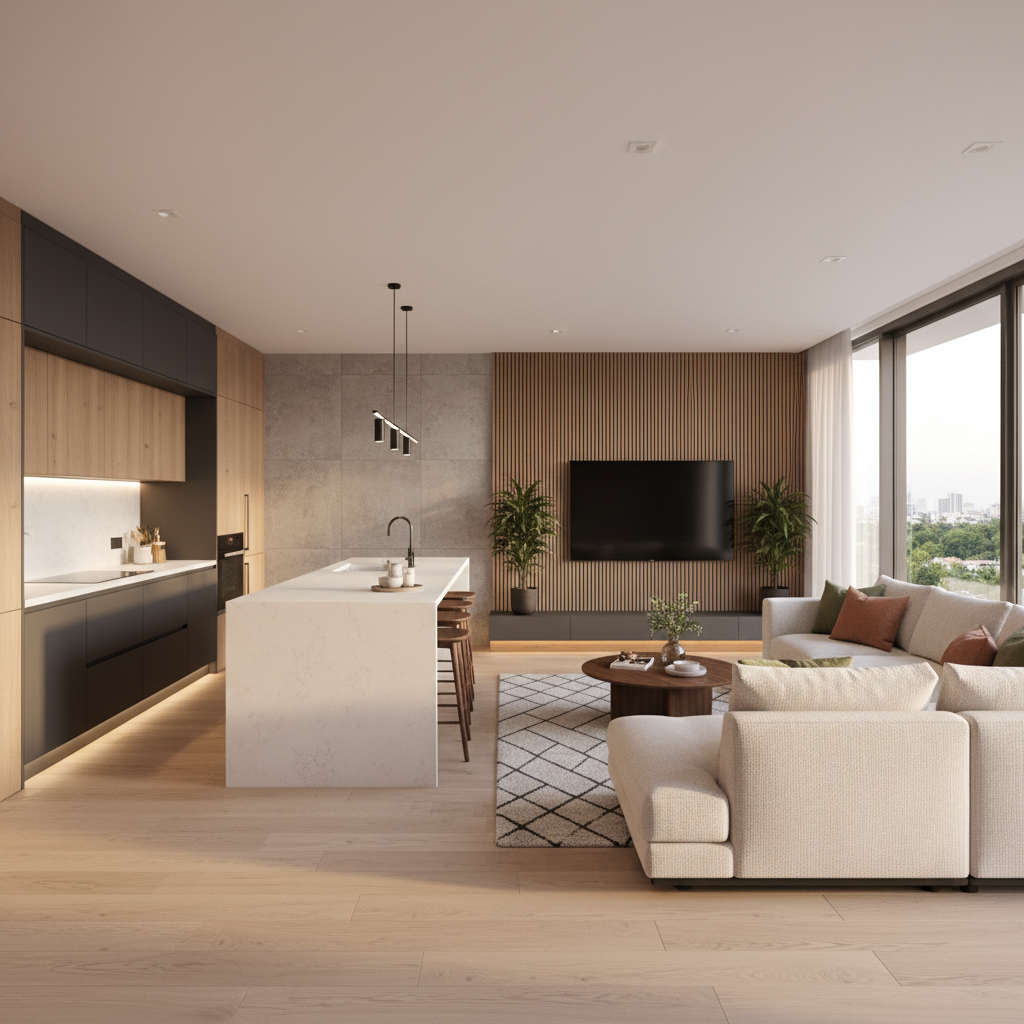 Kuchnia otwarta na salon: trendy w aranżacji przestrzeni