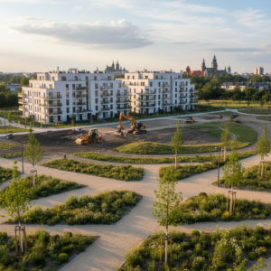 Kraków: deweloperzy budują parki? Koniec ery zaniedbań?